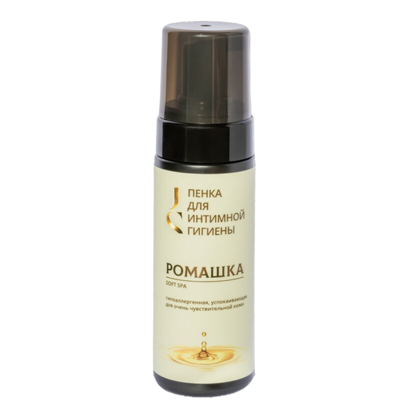 Гипоаллергенная успокаивающая пенка для интимной гигиены РОМАШКА Soft Spa, 160 мл (Jurassic Spa)