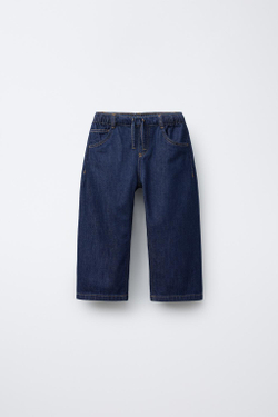 ZARA ДЖИНСЫ С ШИРОКИМИ ШТАНИНАМИ, ИНДИГО