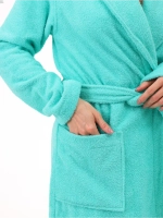 Халат женский махровый "Элит" с воротником шалькой, цвет: 501-Мятный