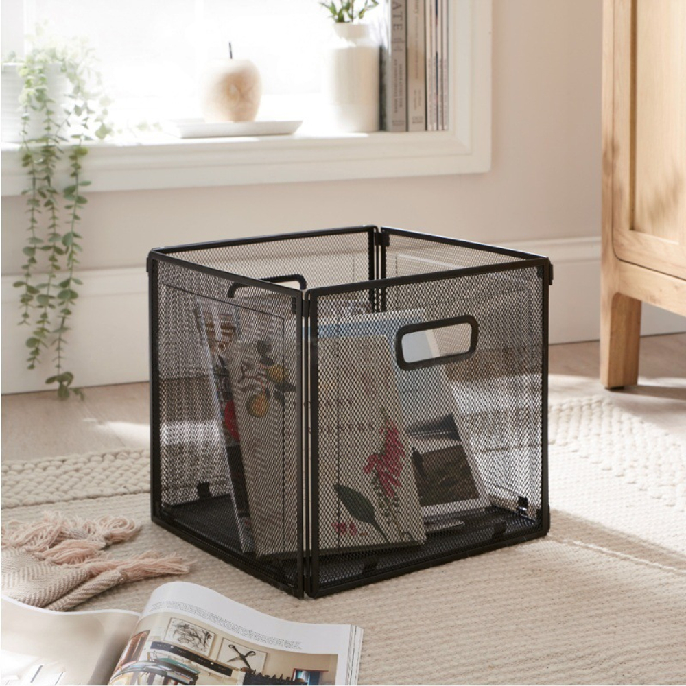 Корзина декоративная "Сomfort", 33х33х32, черный, сталь