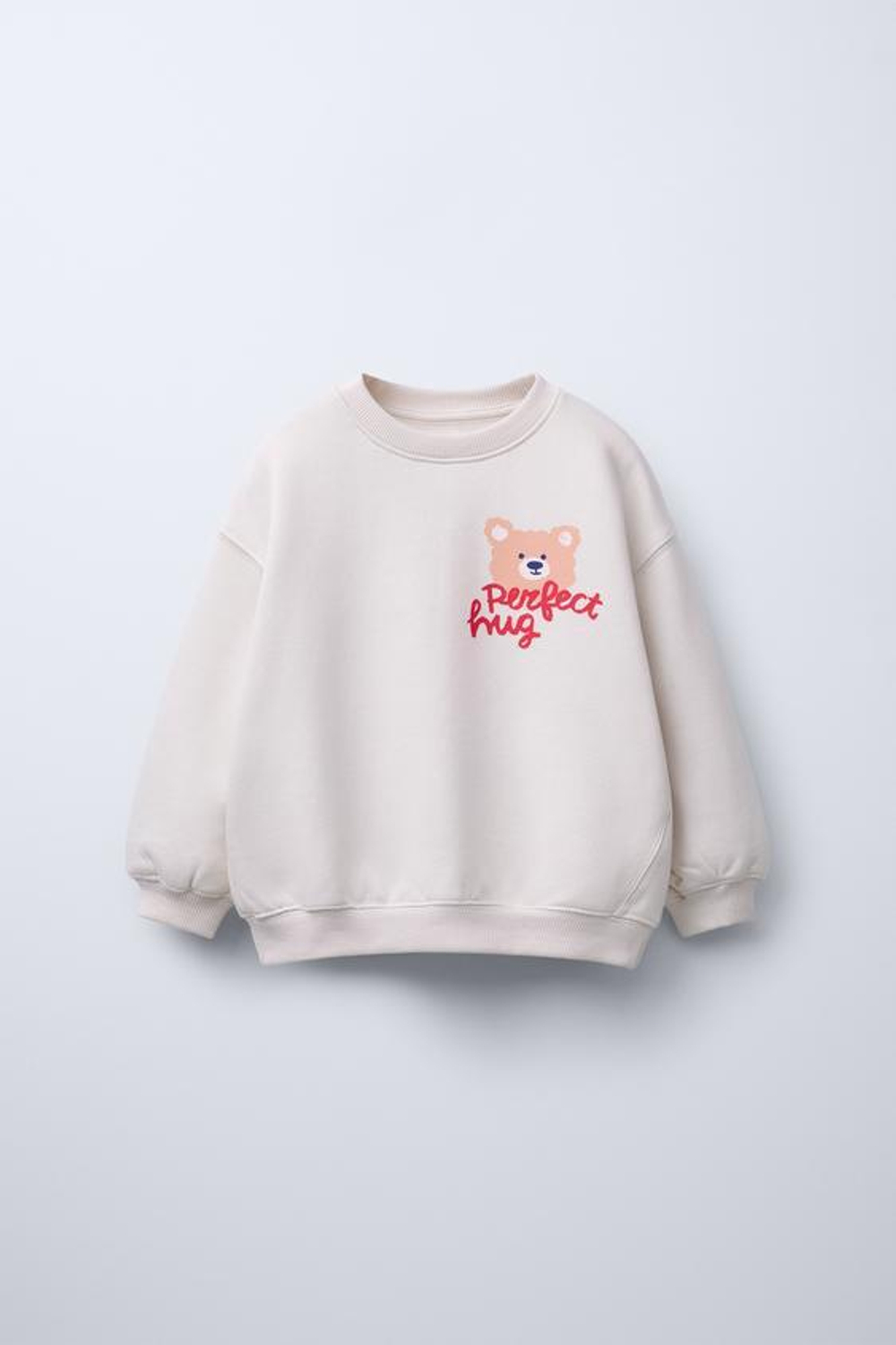 ZARA УТЕПЛЕННАЯ ТОЛСТОВКА С ПРИНТОМ, КАМЕННО-СЕРЫЙ