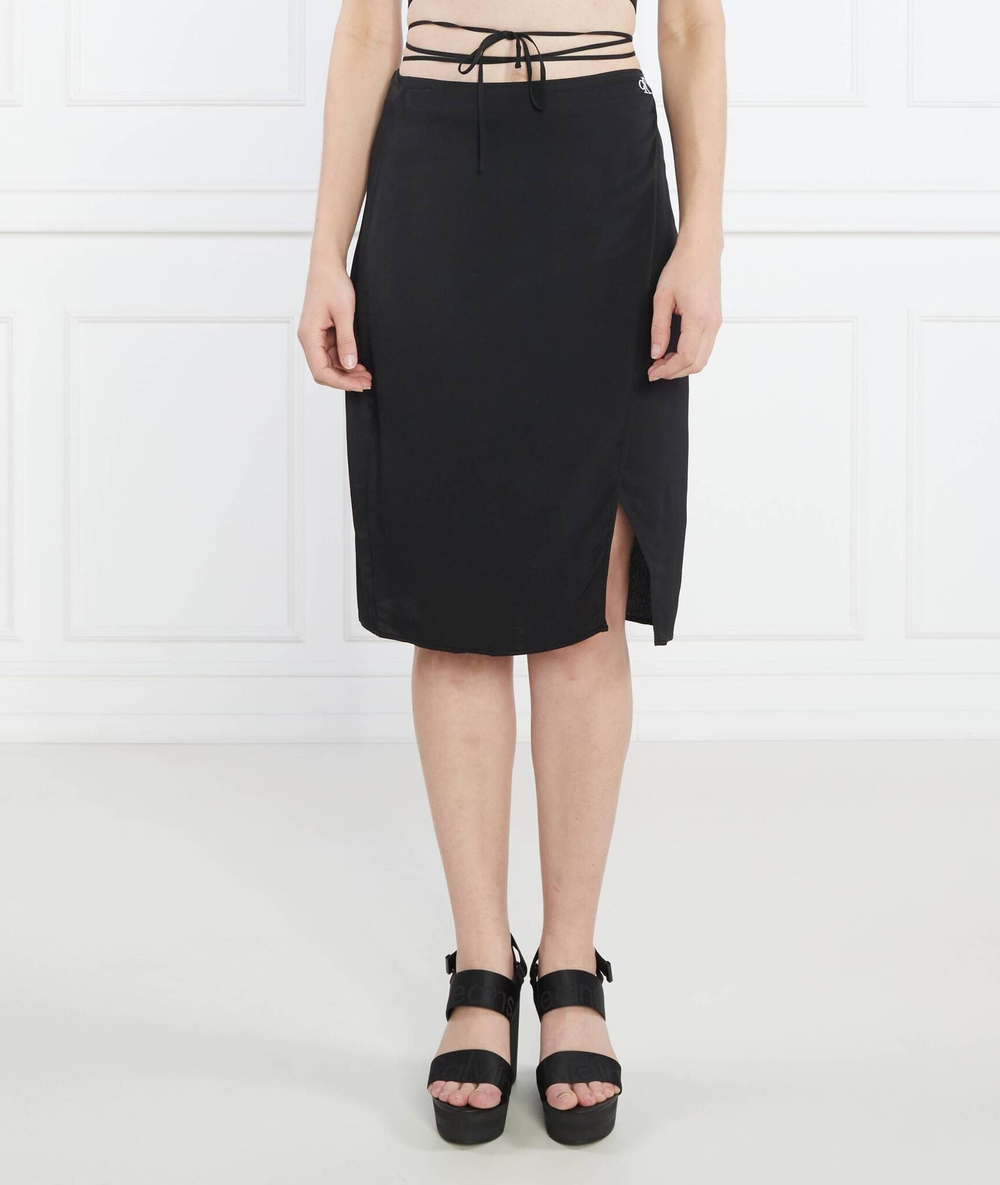 Юбка TIE DETAIL CALVIN KLEIN JEANS - черный(J20J220796)