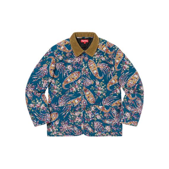 Supreme FW19 Week 4 Quilted Paisley Jacket