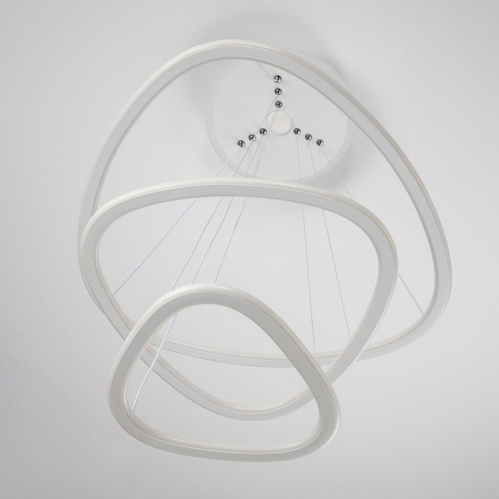 Citilux Неон Смарт CL731A330E RGB Умная подвесная люстра Белая