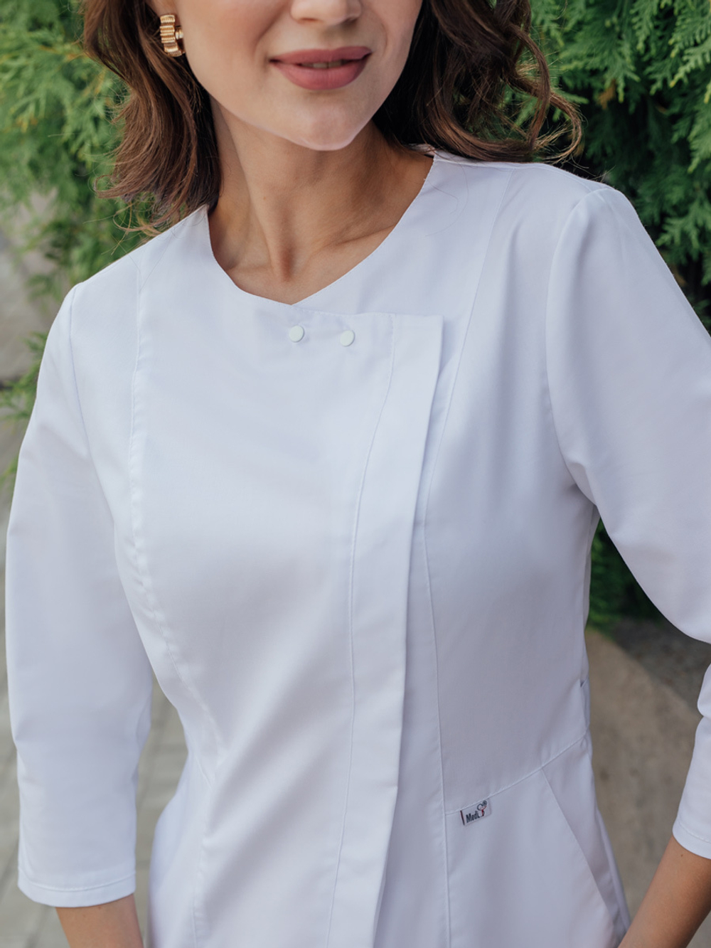 Халат медицинский женский | Х-262 к 3/4 клеон стрейч