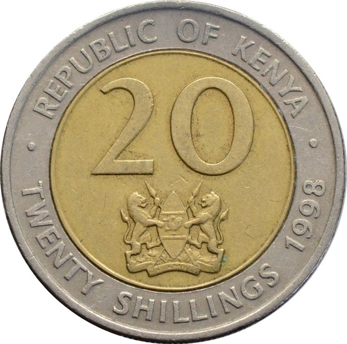 20 шиллингов 1998 Кения