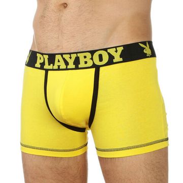 Мужские трусы боксеры PLAYBOY Yellow BLACK 22823