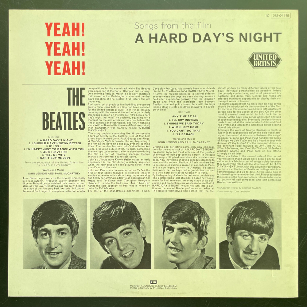 The Beatles - Yeah! Yeah! Yeah! (Германия)