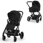 Коляска Cybex Balios S Lux BLK complete Cloud T Leaf Green Plus Base T 4 в 1 Moon Black с дождевиками