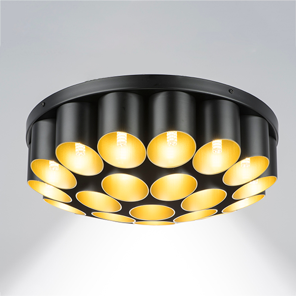 720227 Люстра SIENA 22х40W G9 ЧЕРНЫЙ/ЗОЛОТО