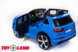 Детский электромобиль Toyland Audi Q7 высокая дверь синий