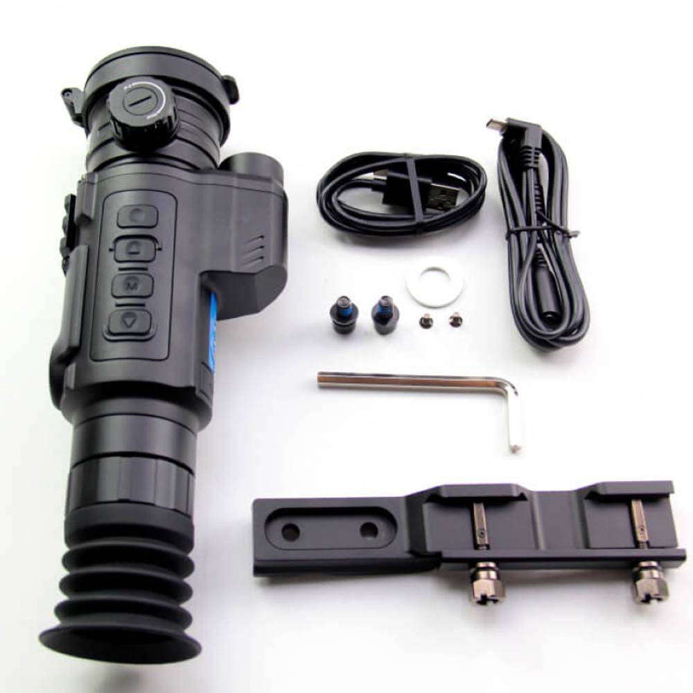 Тепловизионный прицел Longot LY650 LRF (матрица 640x512, плотность 12µm, дисплей OLED 1024x768, объектив 50мм., увел. 2,6х, дальность 2,5 км, IP67)