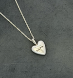 подвес сердце Большая любовь с индивидуальной гравировкой