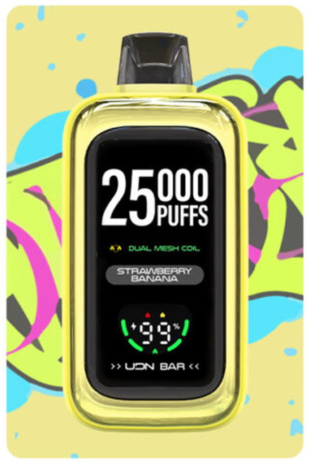 UDN BAR 25000 Strawberry banana - клубника-банан 25000 затяжек 20мг (2%)