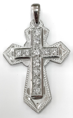 Ювелирный крест из серебра