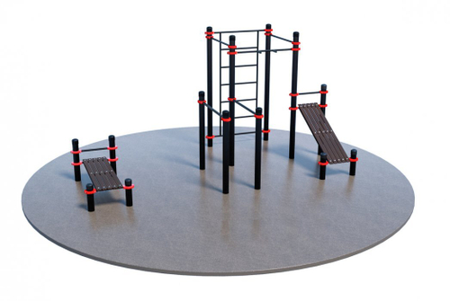 Проект Воркаут и ГТО для коттеджа 1-3 (Ø7 м)