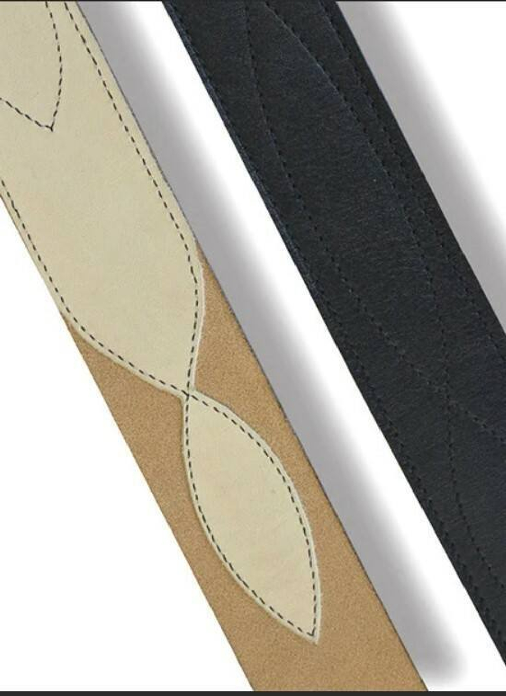 Ремень офицерский черный с юфтевой подкладкой