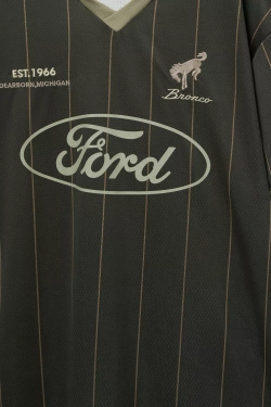 PULL&BEAR Футболка с символикой команды Ford, военно-морской