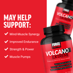 Force Factor, Volcano Extreme, средство для интенсивного наращивания мышечной массы, 90 таблеток