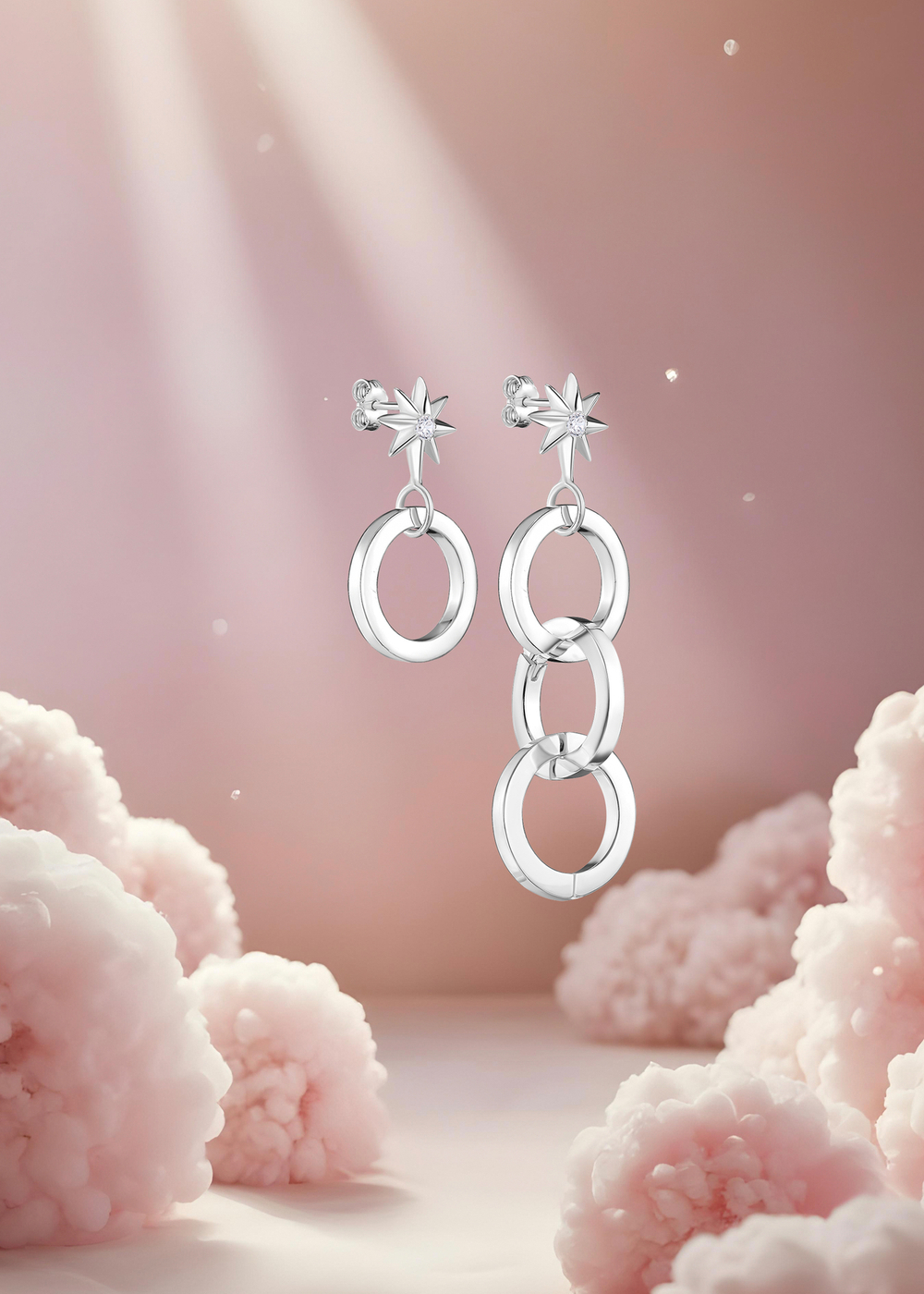 Серьги-трансформеры «Северное сияние»