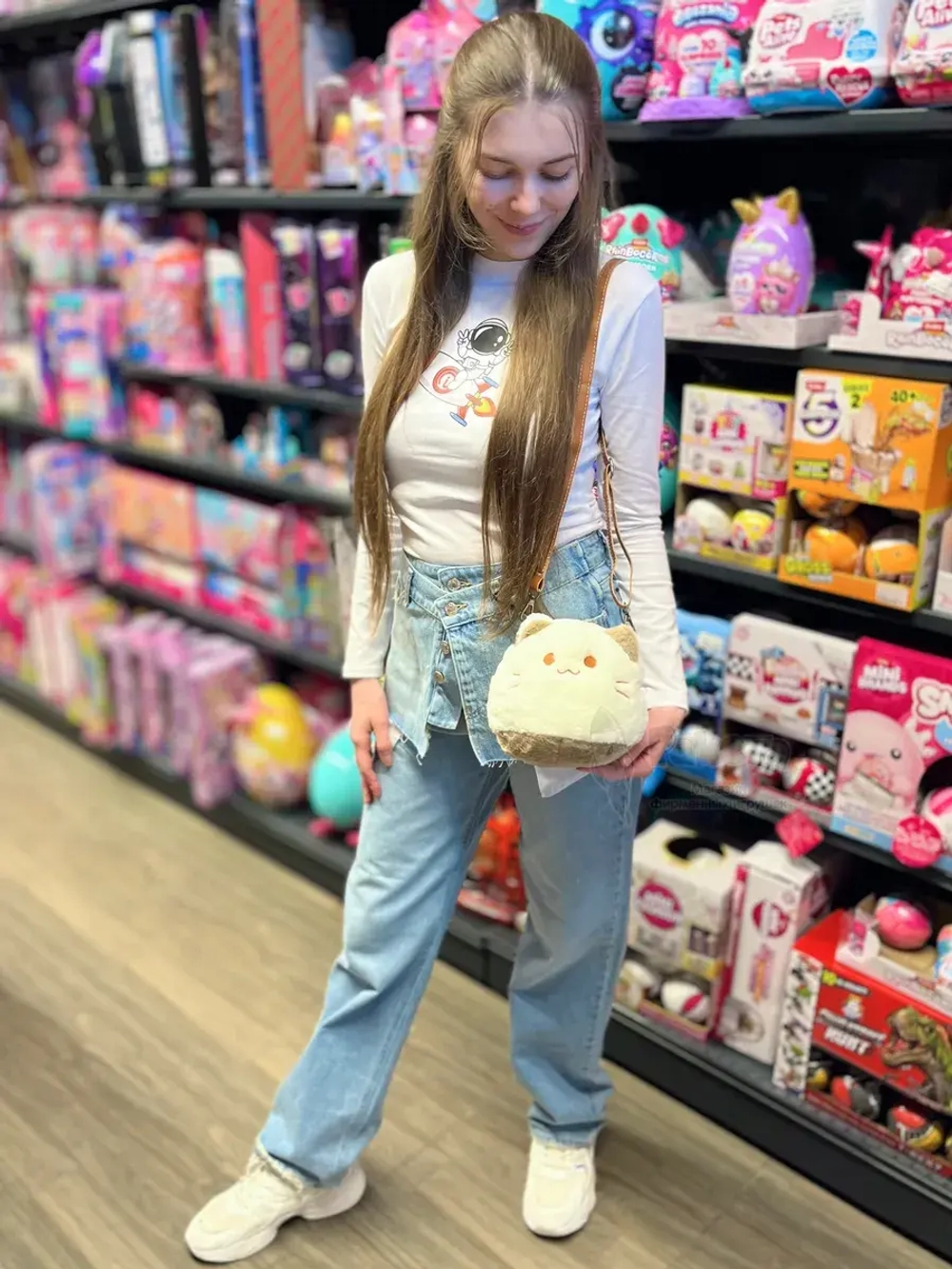Сумка мягкая игрушка Pusheen Cat сумочка Кот Пушин