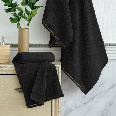 Полотенце Verossa МХ50 70/140 Аrte Черный /бордюр Я 08