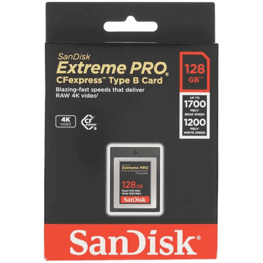 Карта памяти SanDisk Extreme PRO CFexpress Type B SDCFE-128G