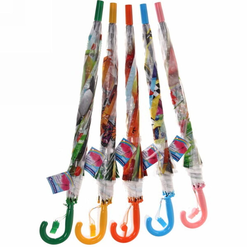 Зонт детский полуавтомат «Ultramarine - Озорные зверята», 8 спиц, d-86см, длина в слож. виде 65см