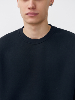 Свитшот с начесом (черный)