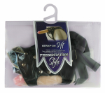 Черный пояс-трусики с двумя телесными насадками Soft-Dolli - 15,7 и 10 см. (Цвет: телесный с черным)