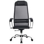 Кресло руководителя Метта "S" SU-1-BK комплект 16, CH, сетка №20 черн./экокожа перф. черн. №48 (101/003, 131/003)