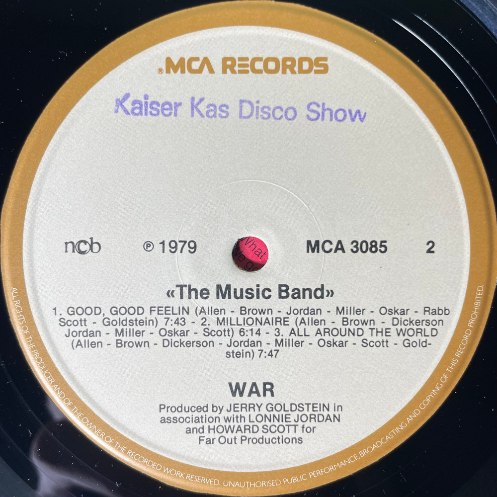 War ‎– The Music Band (Скандинавия 1979г.)