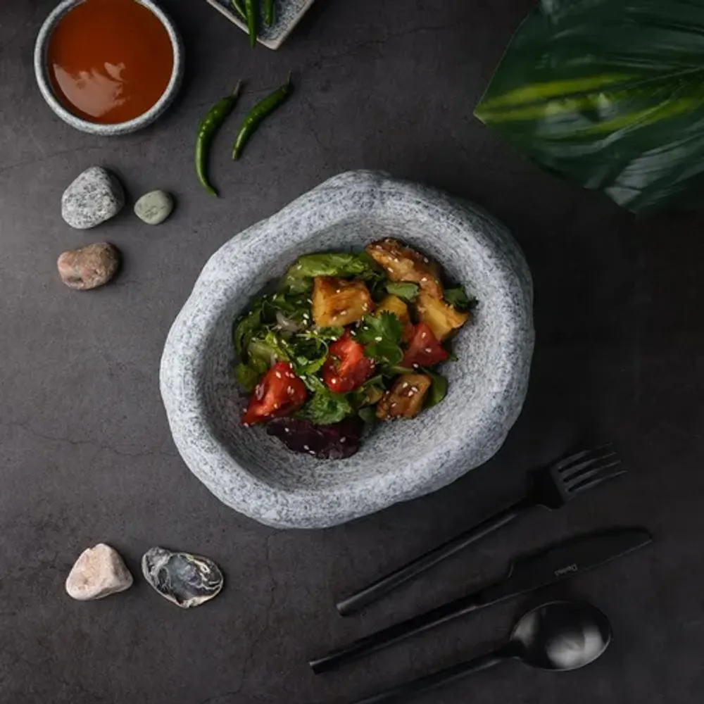 Салатник 650 мл 23*18,5 см h9 см Stone Untouched Taiga P.L. Proff Cuisine [1]