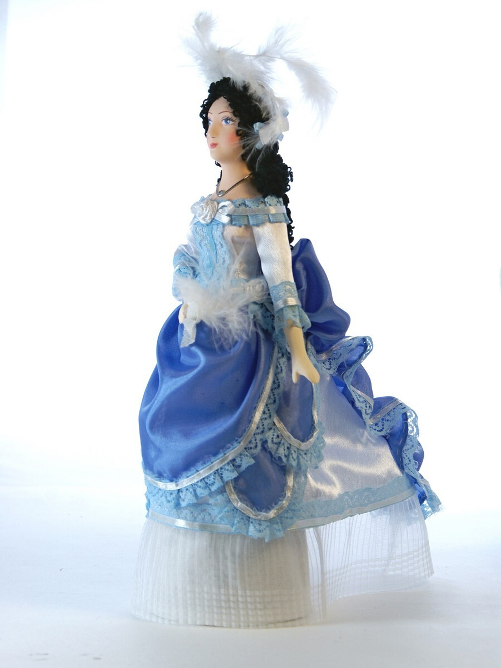 Кукла коллекционная Анна Каренина, в платье с турнюром конца 19 в.
