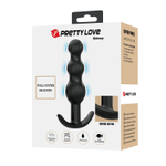 Черный анальный вибростимулятор Sidney - 10,9 см.