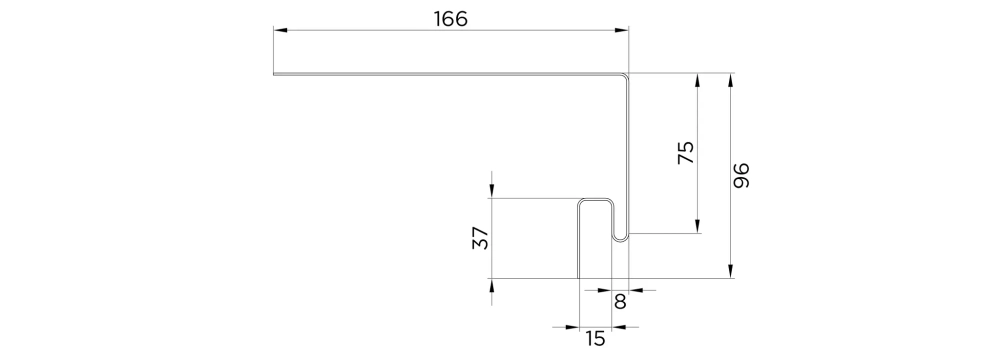 Околооконная планка для сайдинга FineBer Extra Acrylic Могано 3050 мм