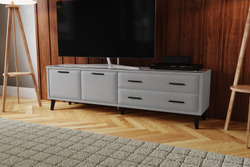 Тумба ТВ Виго 1,6, Светло-серый