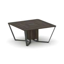 Steel Meet Стол переговорный квадратный KD-PR.B.SP-08 Дуб Мали/Металл Антрацит 1600*1600*750