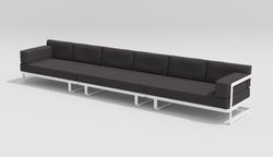 Hacienda, набор белый/антрацит, алюминий