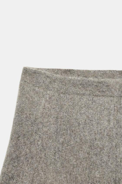 ZARA ТРИКОТАЖНАЯ МИНИ-ЮБКА, АНТРАЦИТОВО-СЕРЫЙ