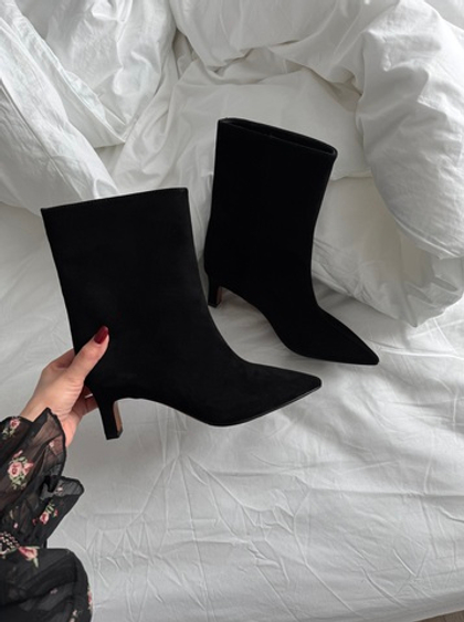 Ботильоны из натуральной замши