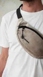 Сумка поясная MONQ Small Buddha Soft Touch бежевая