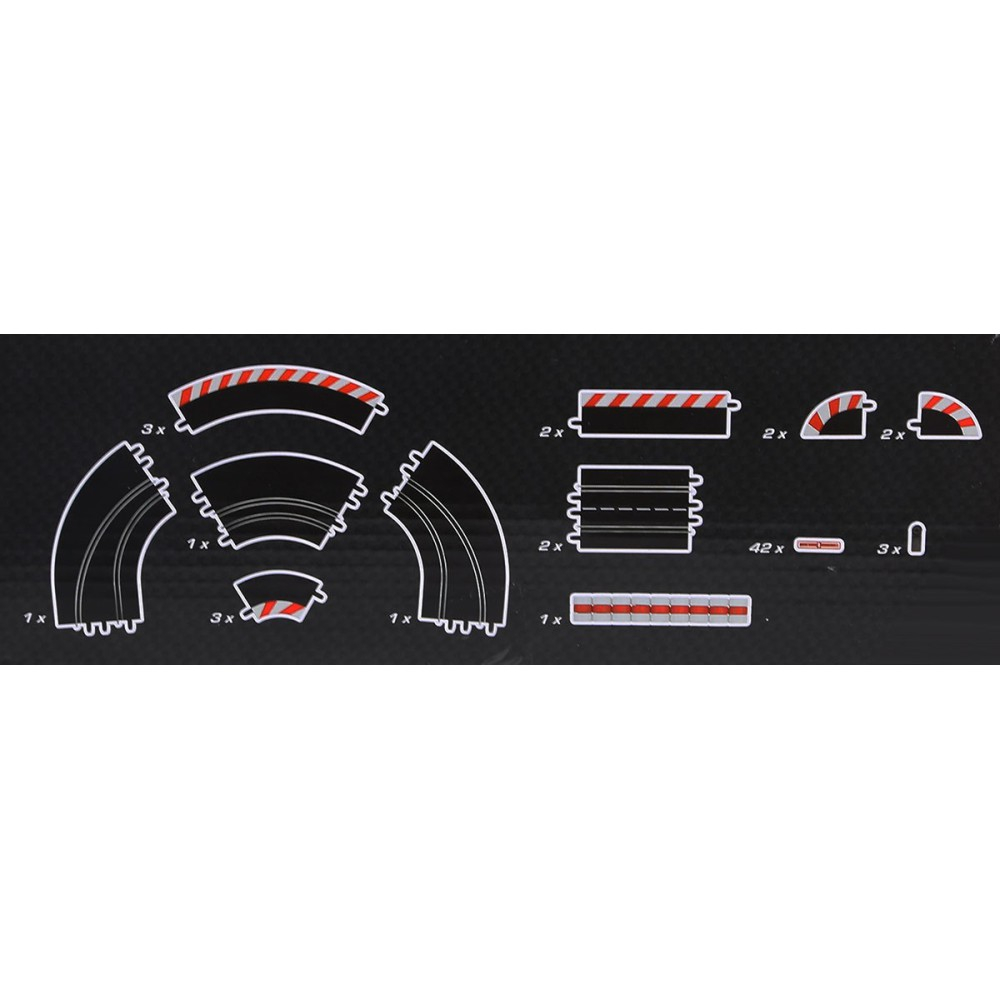 Carrera Digital 124/132 - Поворот с шиканой и барьеры с покрышками 20613