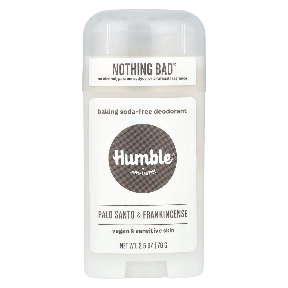 Humble Brands, Дезодорант без пищевой соды, пало санто и ладан, 70 г (2,5 унции)