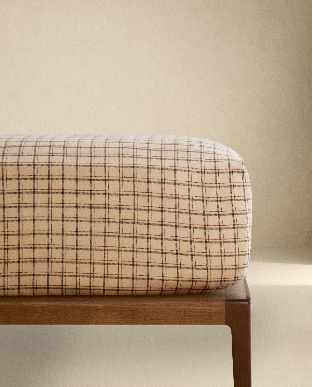 Zara Home - Простыня фланелевые клетчатые брюки, бежевый, 90х200х30 см