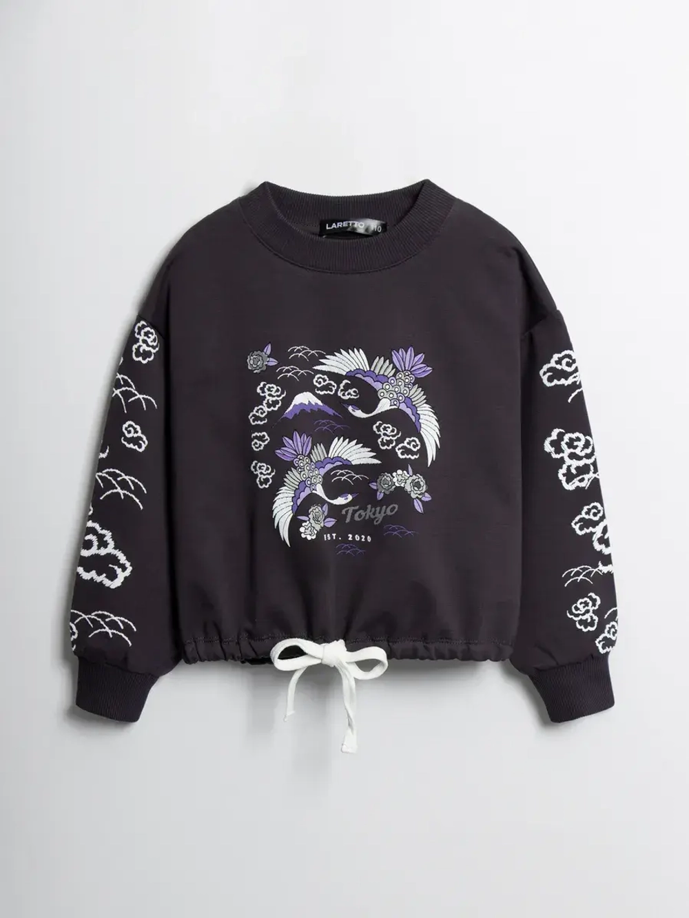 Свитшот для девочки с завязками