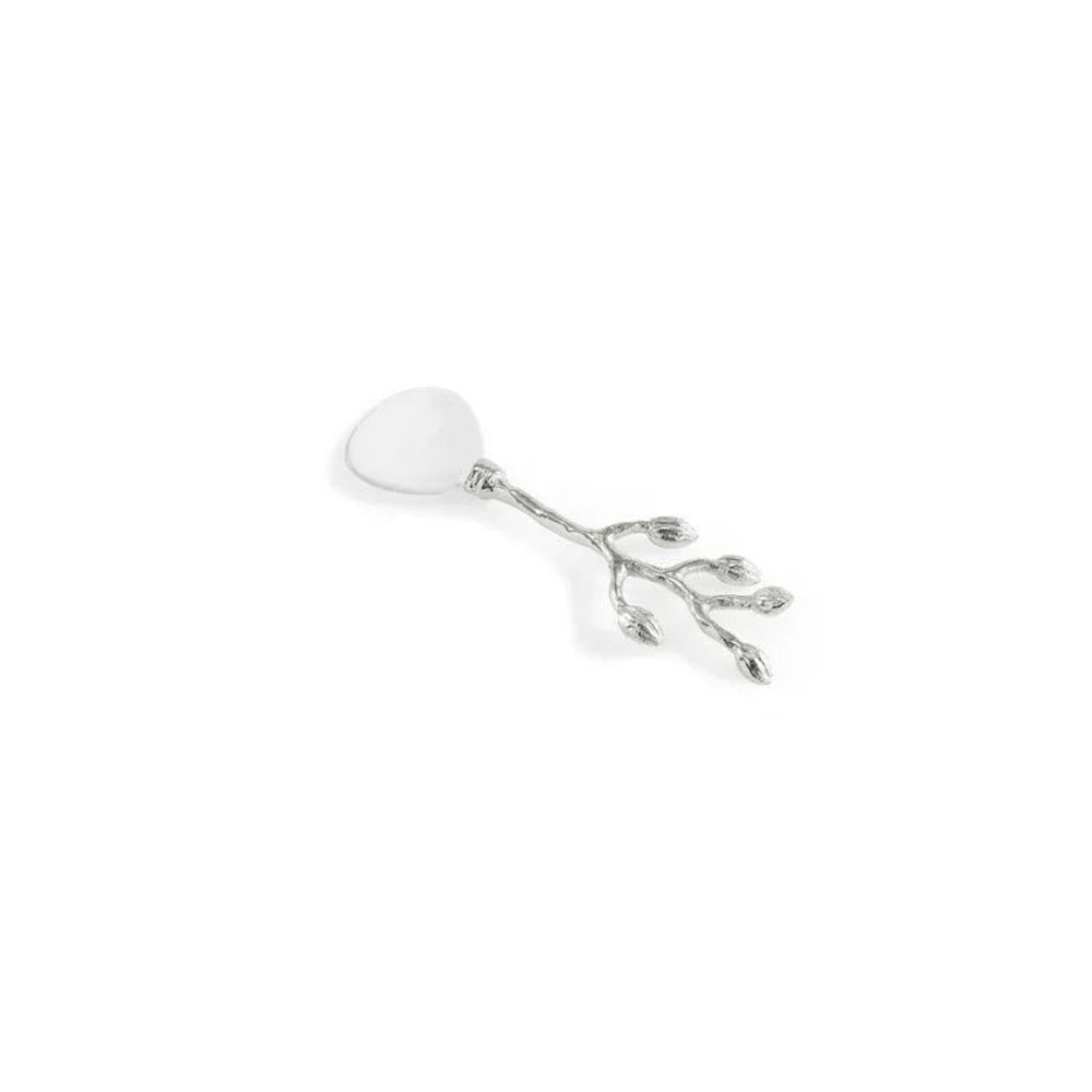 Икорница с ложкой Michael Aram Silver Orchid (21 см)