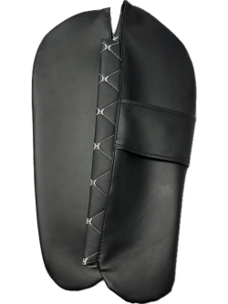 Чехлы на козырьки Волга 3110, 31105 (белая нить Бабочка)