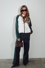 Костюм спортивный из хлопка с поло на замке