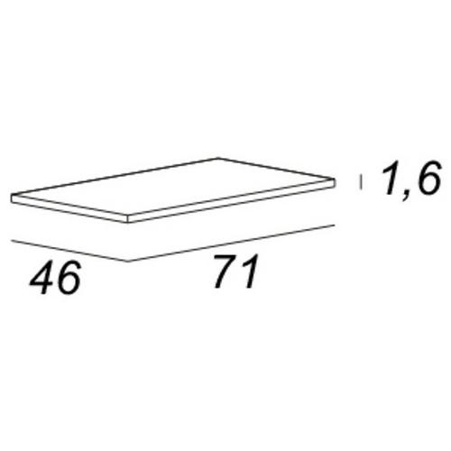 Столешница под раковину Cezares Bellagio 71 50185 Bianco